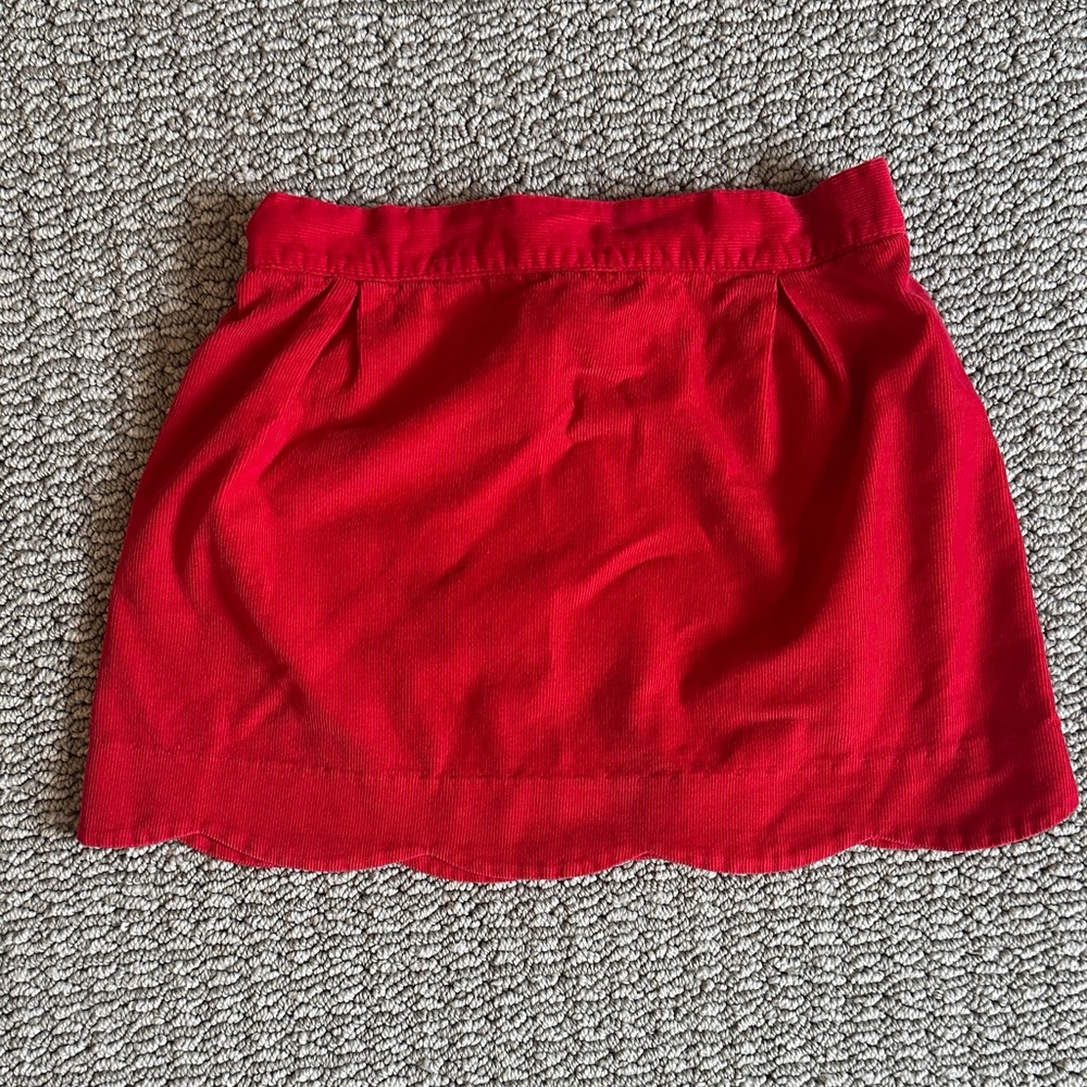 bella bliss Vibrant Red Kids Skirt